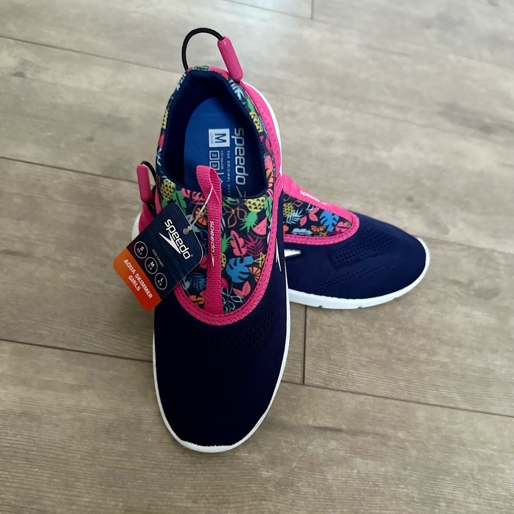 Speedo Junior Girls' Aquaskimmer Water Shoes size medium (2-3) new with tags